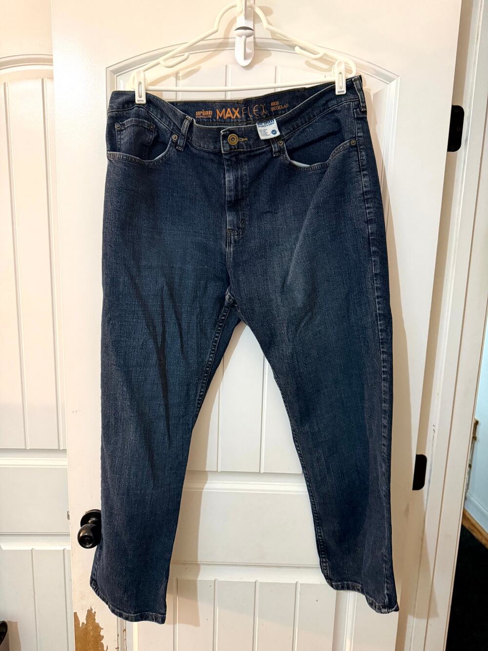 Urban Pipeline MaxFlex Men's Jeans 40x30 Regular Fit Blue Denim